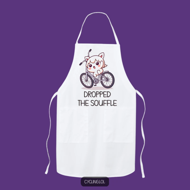 Funny Kawaii Kitchen Tumble Apron - Cook with Comical Caution