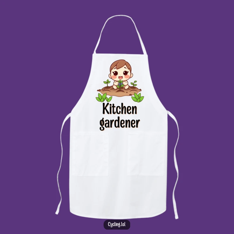 Funny Hopeful Planter Apron: Garden with Enthusiasm and Style