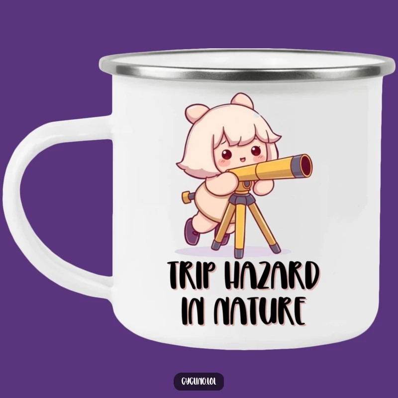 Funny Tripping Astronomer Camping Mug: Your Companion for Stumbles and Stars!