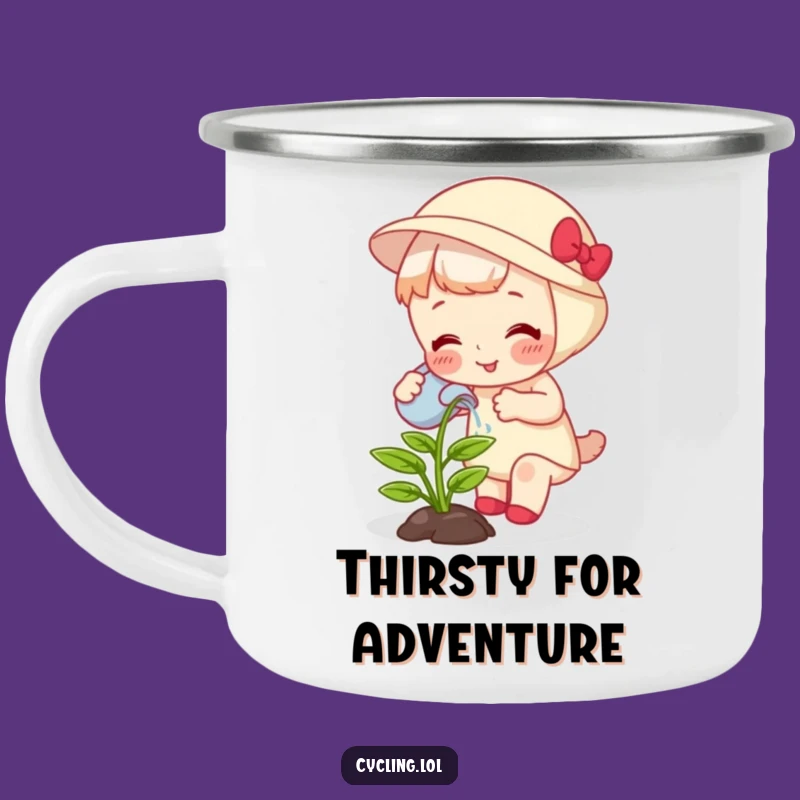 Funny Plant Waterer Camping Mug - Outdoor Adventures, Quirky Funny Gift