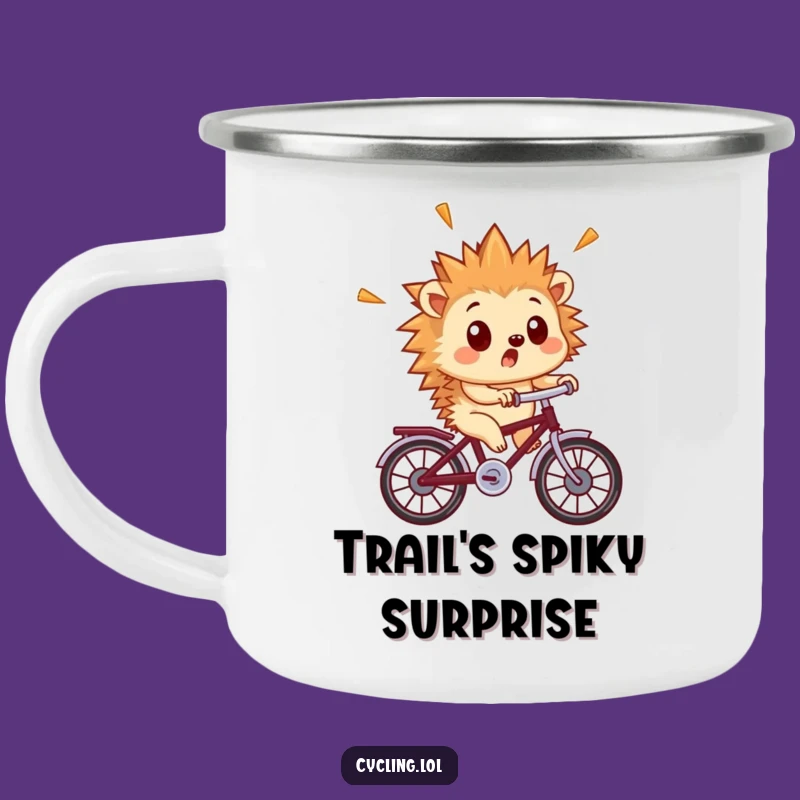 Funny Hedgehog Surprise Camping Mug - Outdoor Adventure Gift