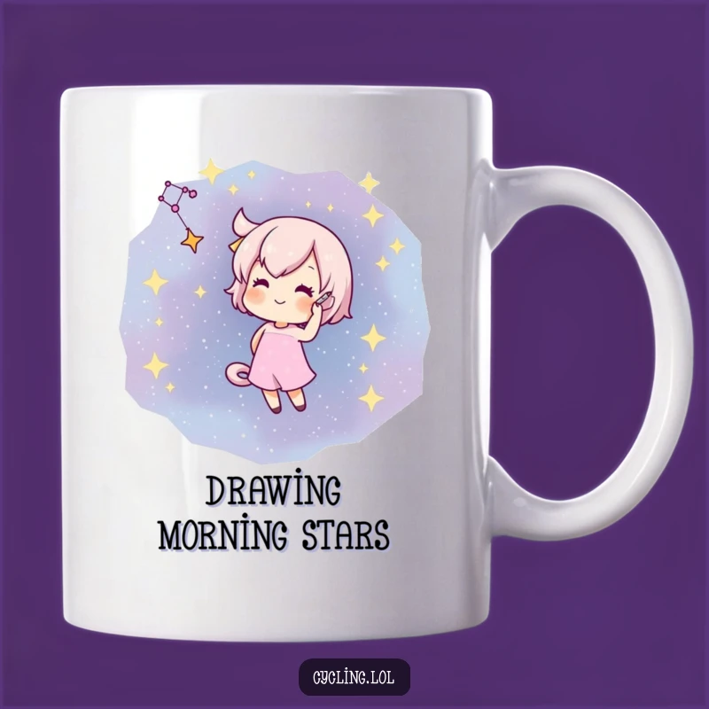 Funny Star Gazer Mug: Creative Character Draws Constellations, Perfect Funny Gift!