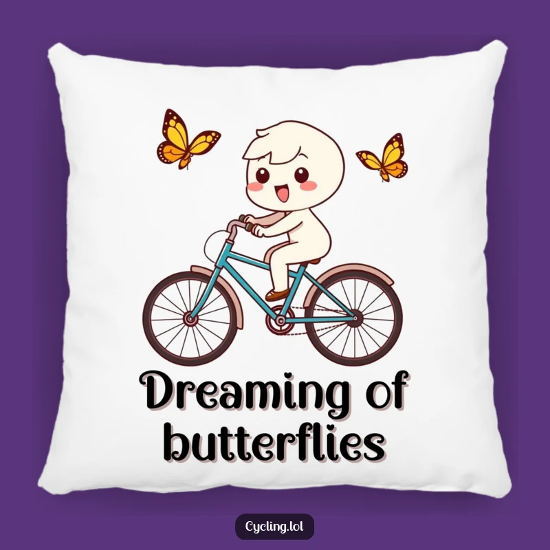 Funny Kawaii Butterfly Pillow - Cozy Comfort with a Joyful Chase