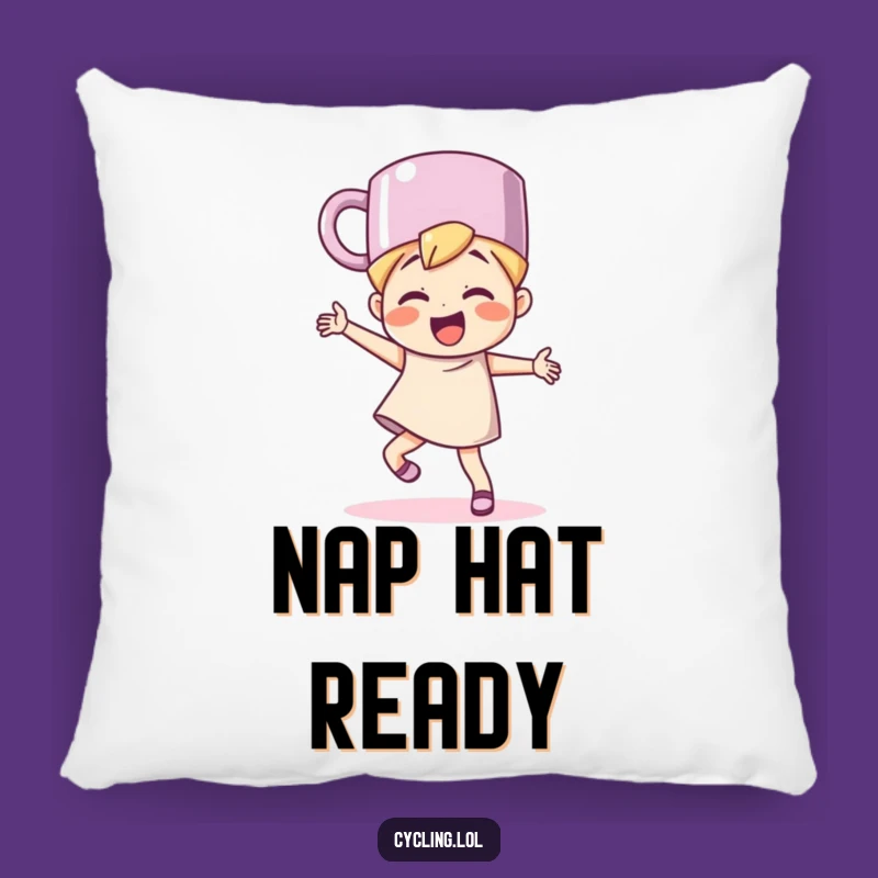 Funny Mug Hat Dancer Pillow - Comfy & Cheerful Decor!