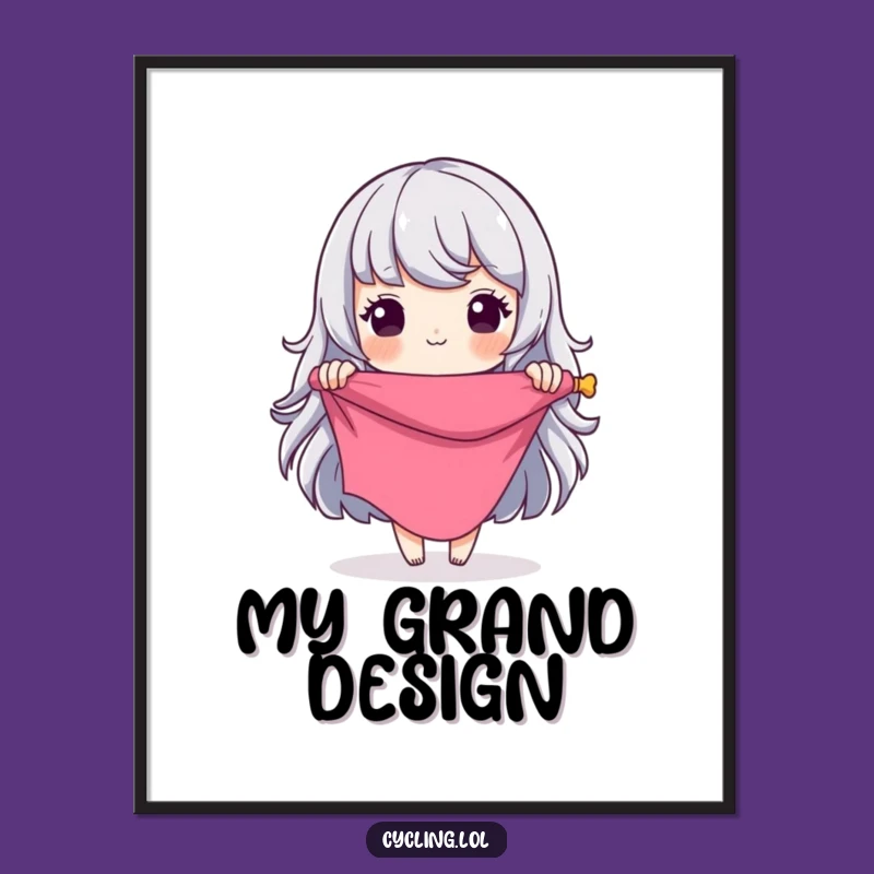 Funny Digital Art Print: Seamstress's Grand Design Vision, Instant Funny Gift for Decor