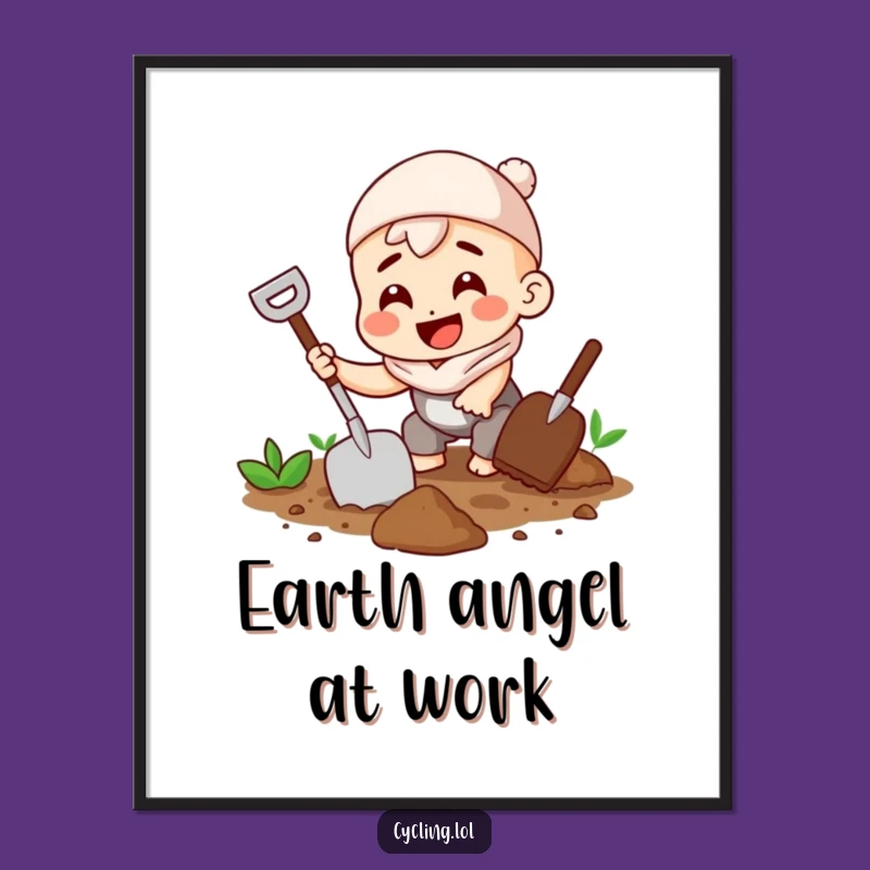 Funny Gardener Digital Art - Instant Garden Vibes, Printable Funny Gift Decor