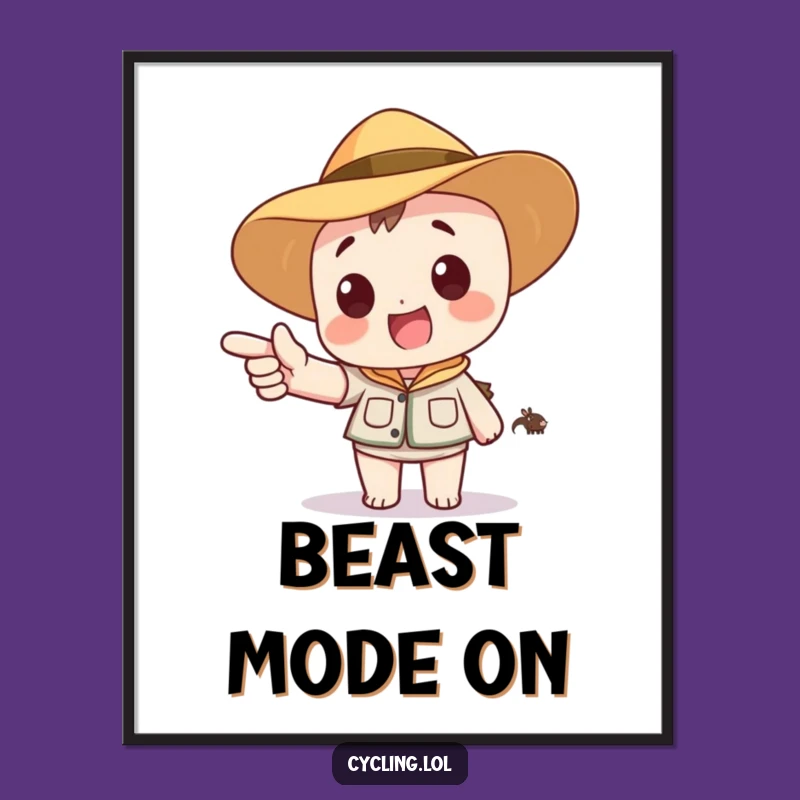 Funny Safari Adventure Digital Art: Character's Exciting Cartoon Animal Discovery