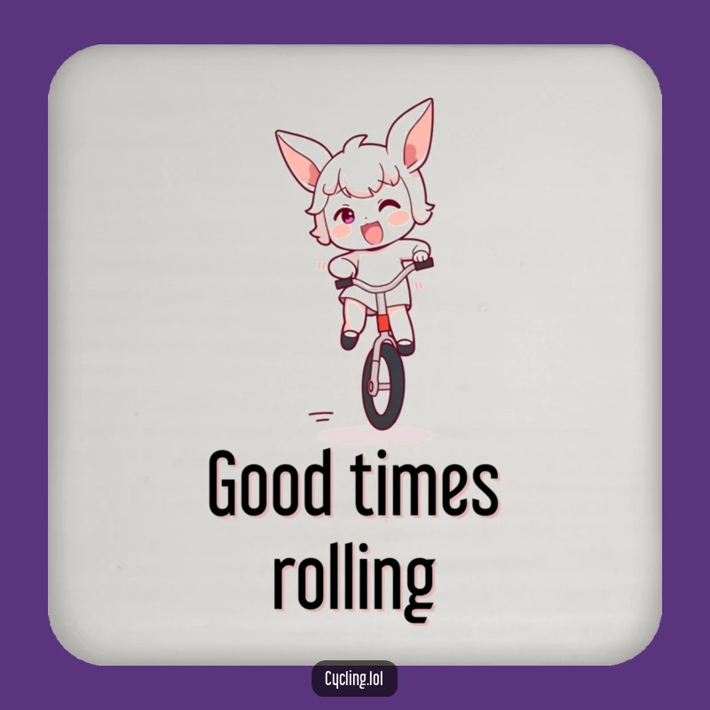 Funny Bouncing Unicycle Drink Coaster: Add Excitement to Your Table