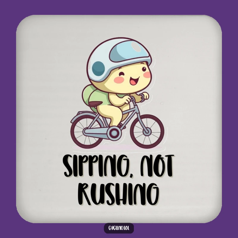 Funny Snail Slow Bike Coaster - Leisurely Decor Gift