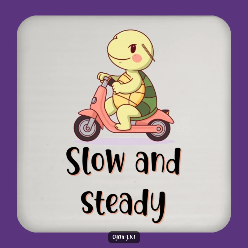 Funny Turtle Scooter Coaster: Hilarious Table Protection, Perfect Gift