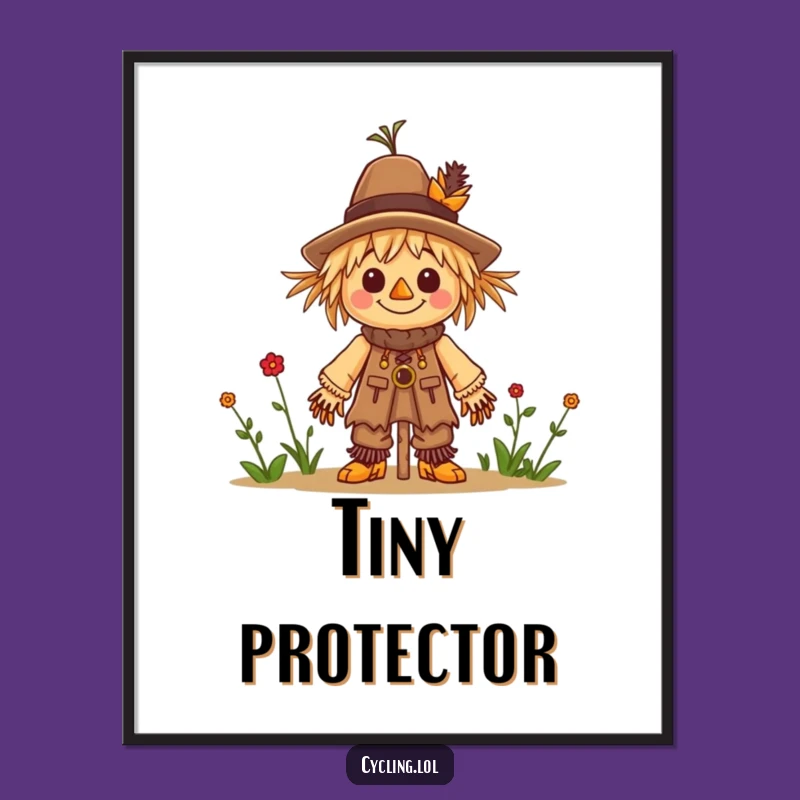 Funny Scarecrow Builder Poster: Decorate with Crafty Cheer