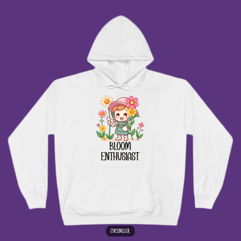 Funny Flower Pointer Hoodie: Cozy Up with Garden Enthusiasm