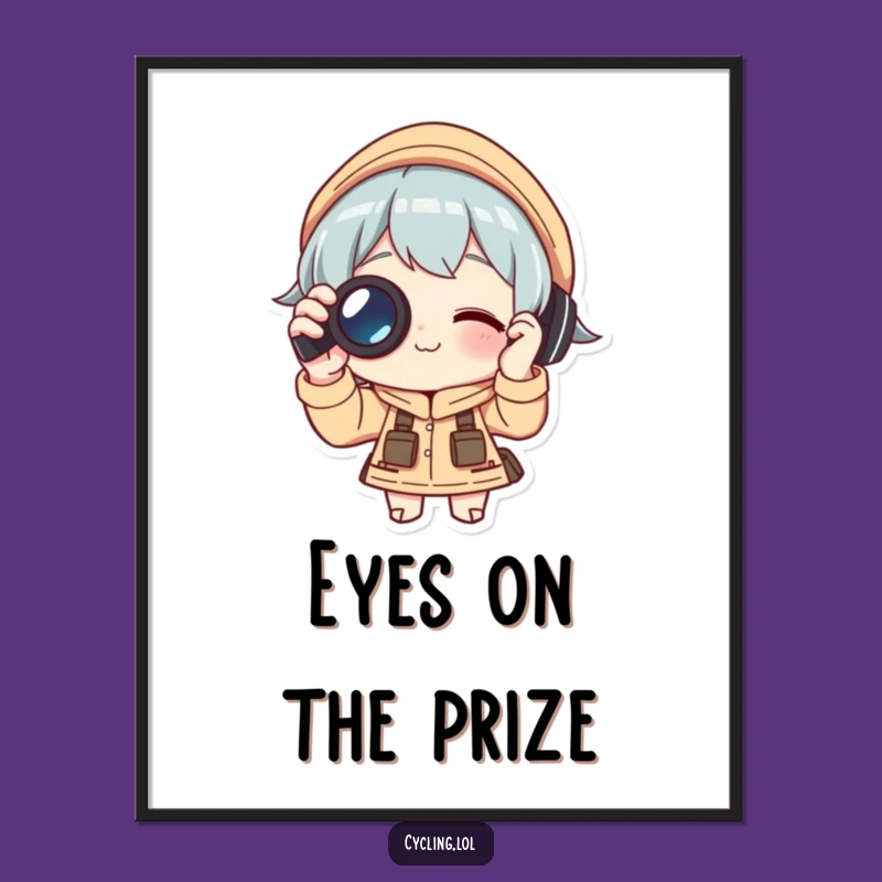 Funny Free Printable Wall Art: Binoculars Explorer - Hilarious Downloadable Decor!