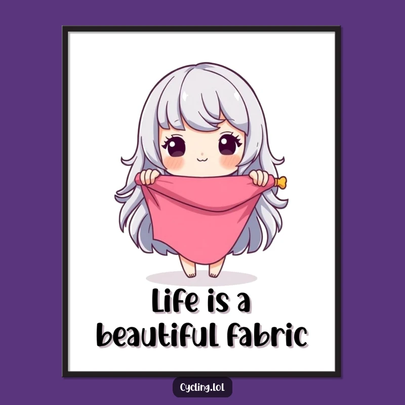 Funny Free Printable Wall Art: Grand Design Fabric Character - Downloadable Decor!