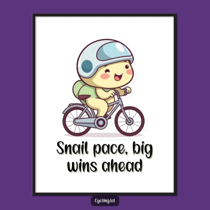 Funny Free Printable Wall Art: Slow Snail's Ride - Humorous Diy Decor