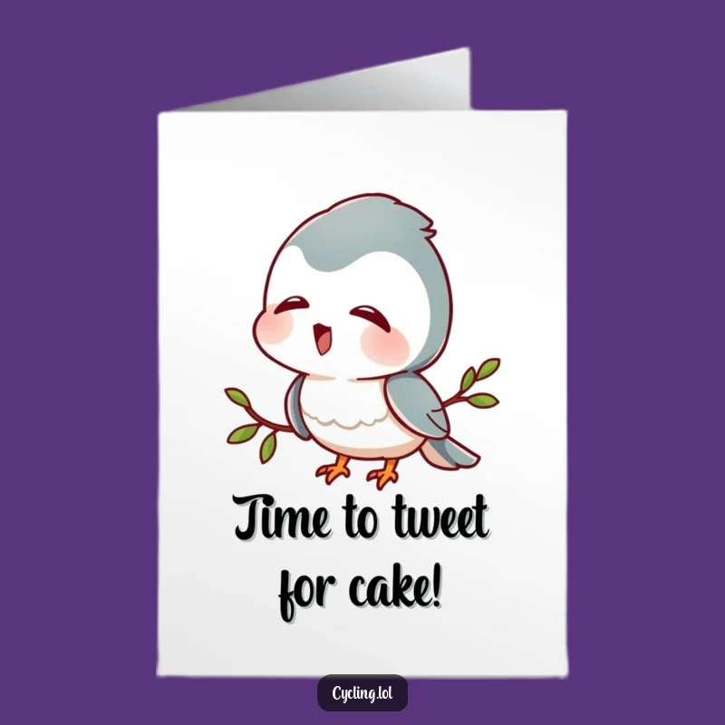 Funny Free Printable Birthday Card: Bird Lover Character, Joyful Sounds, Humorous Delight, Downloadable