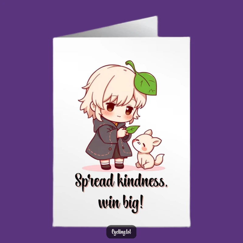 Free Printable Congratulations Card: Kind Character, Grateful Animal, Joyful Message, Downloadable