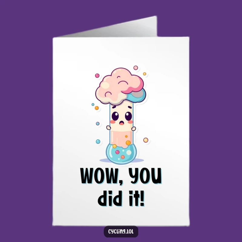 Free Printable Lab Surprise Congrats Card - Funny Downloadable Greeting for Unexpected Success