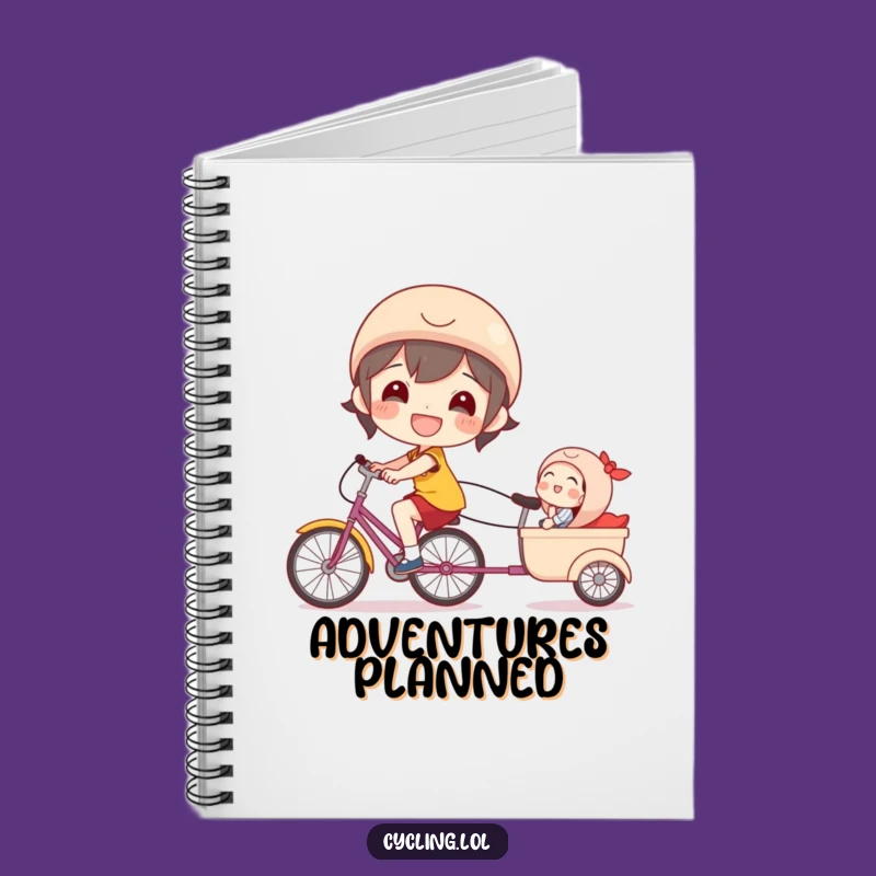 Funny Bicycle Notebook, Happy Rider, Laughing Passenger, Journal for Joyful Notes