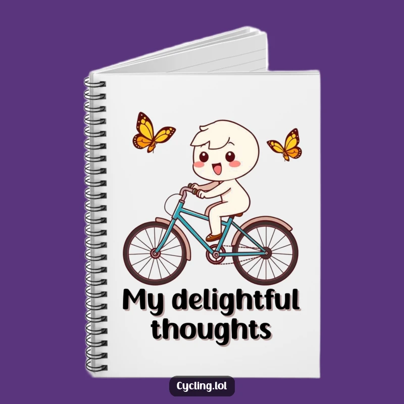 Funny Kawaii Butterfly Chase Journal - Jot Down Your Delights & Ideas