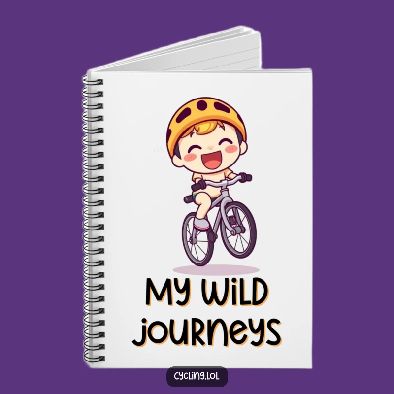 Funny Kawaii Wheelie Notebook: Jot Down Your Adventures - Creative Funny Gift
