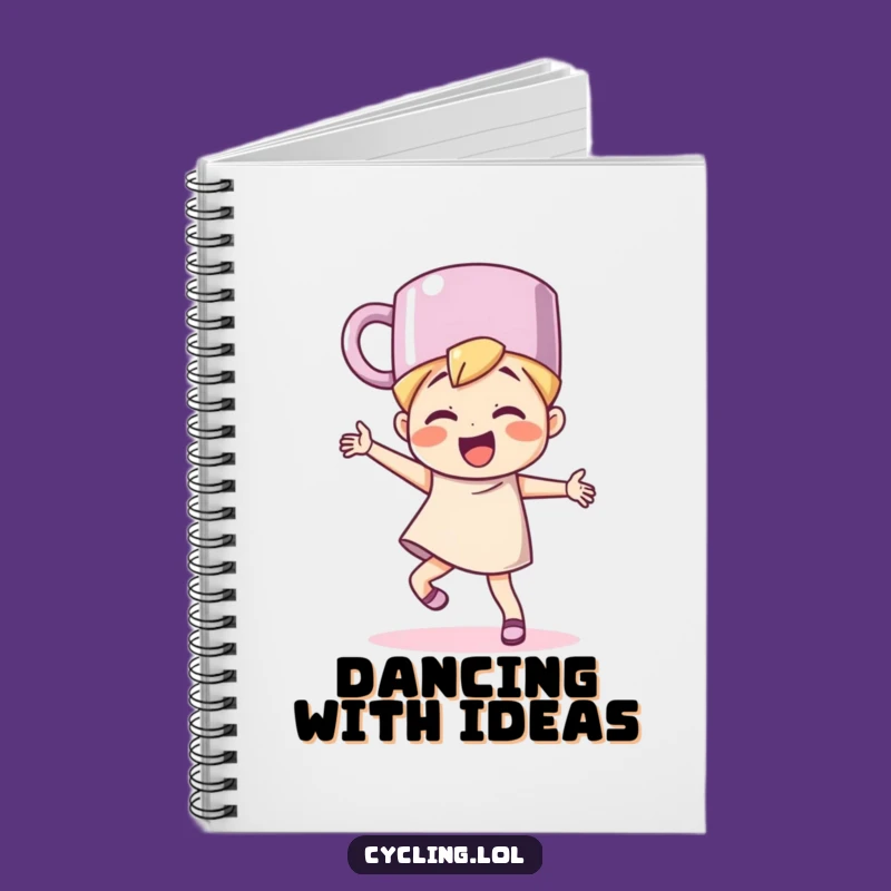 Funny Mug Hat Dancer Notebook - Jot Down Your Groovy Ideas!