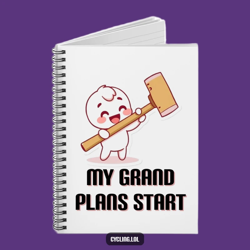 Funny Notebook: Journaling with a Hammering Character, Super Funny Gift