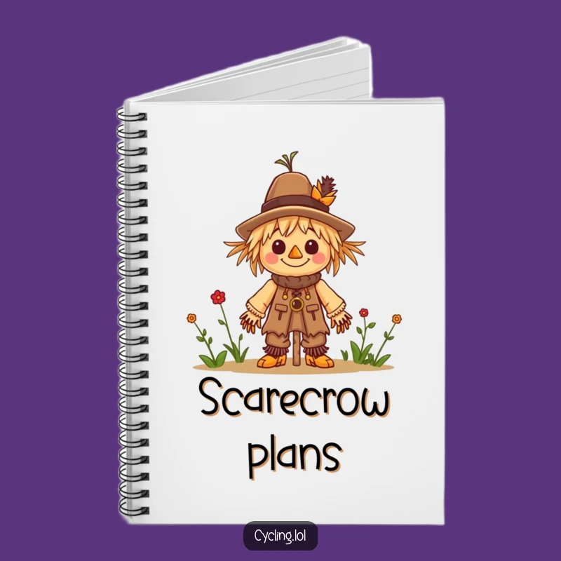 Funny Scarecrow Builder Notebook: Jot Down Creative Ideas
