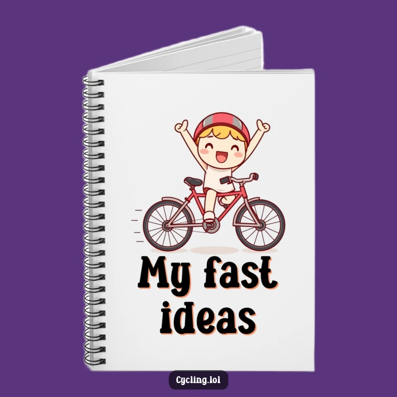 Funny Kawaii Bicycle Journal - Jot Down Your Triumphs & Ideas