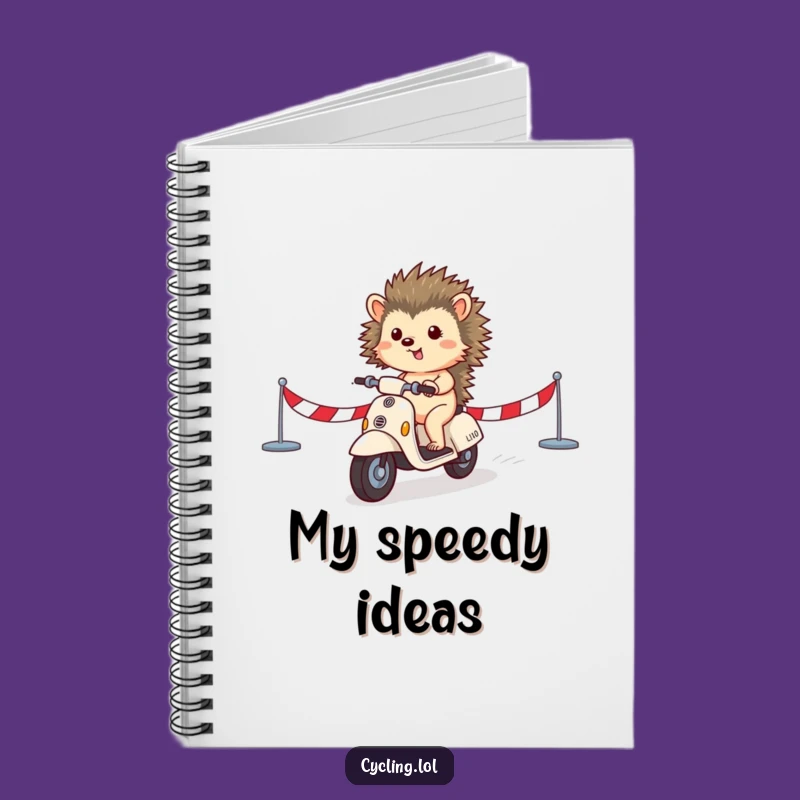 Funny Hedgehog Notebook: Jot Down Victories with Speed, Ideal Funny Gift