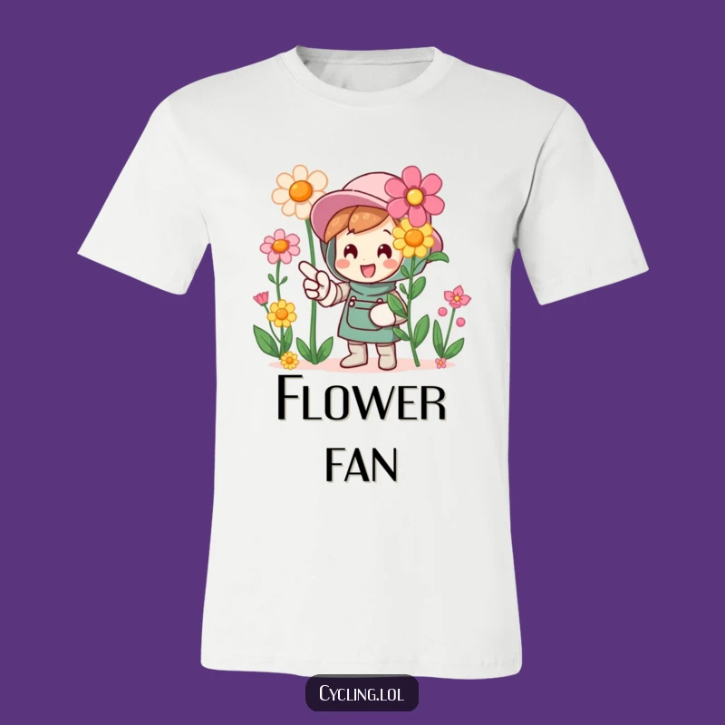 Funny Flower Pointer T-Shirt: Wear Your Gardening Enthusiasm