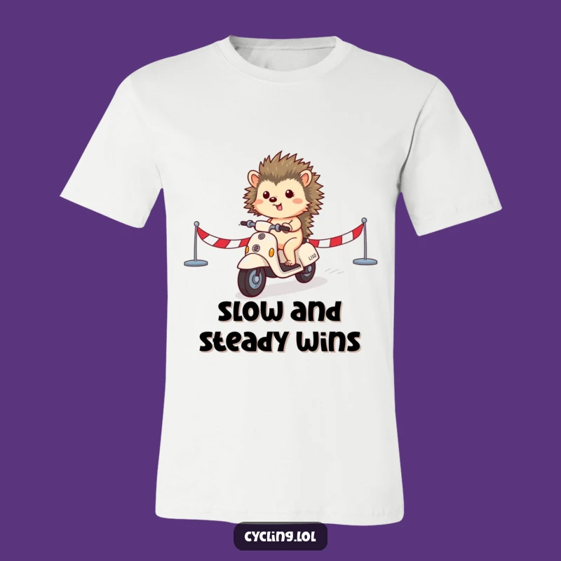 Funny Hedgehog Tee: Scooter Victory Lap Shirt, Great Funny Gift