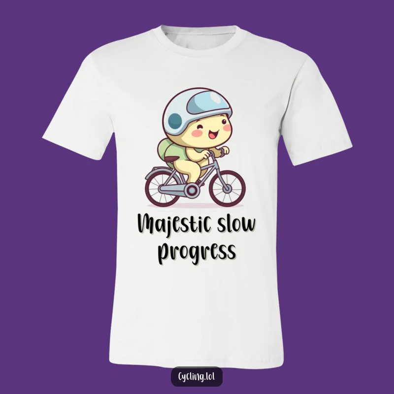 Funny Snail Bike Shirt - Slow & Steady Humor Graphic Tee Gift
