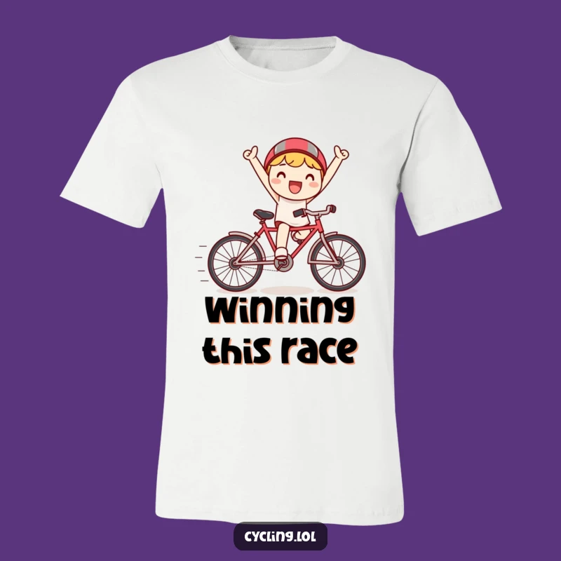 Funny Kawaii Bicycle Champion T-Shirt - Cute & Comical Ride Apparel