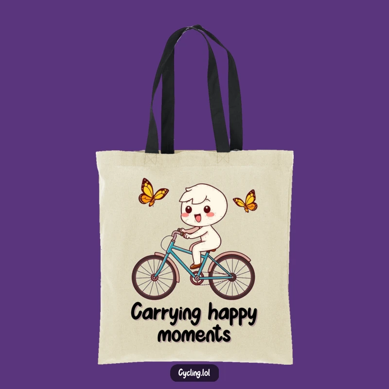 Funny Kawaii Butterfly Chase Tote Bag - Carry Your Delight!