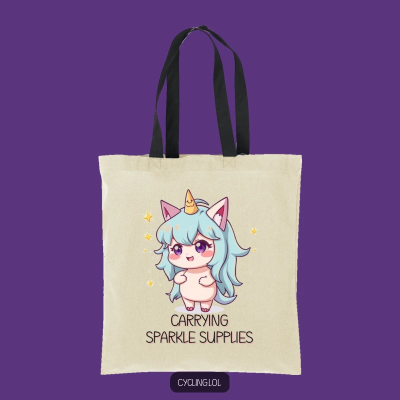 Funny Stardust Thrower Tote Bag - Mischievous Carryall