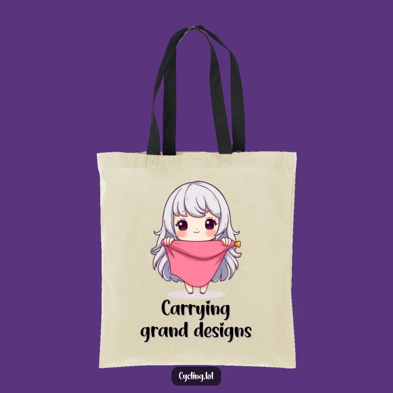 Funny Tote Bag: Grand Design Seamstress Haul, Perfect Funny Gift for Fabric Shopping