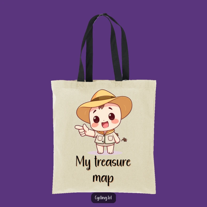 Funny Safari Adventure Tote Bag: Carry Your Finds with Character's Excitement